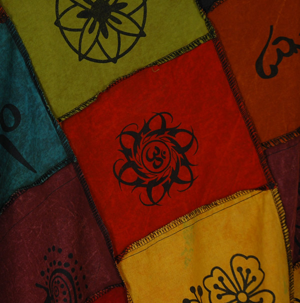 Campfire Hippie Patchwork Maxi Wrap Skirt