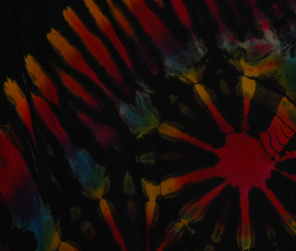 Cosmic Burst Tie Dye Boho Wide Leg Capri