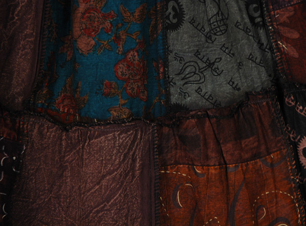 Bark Nomad Cotton Patchwork Maxi Skirt