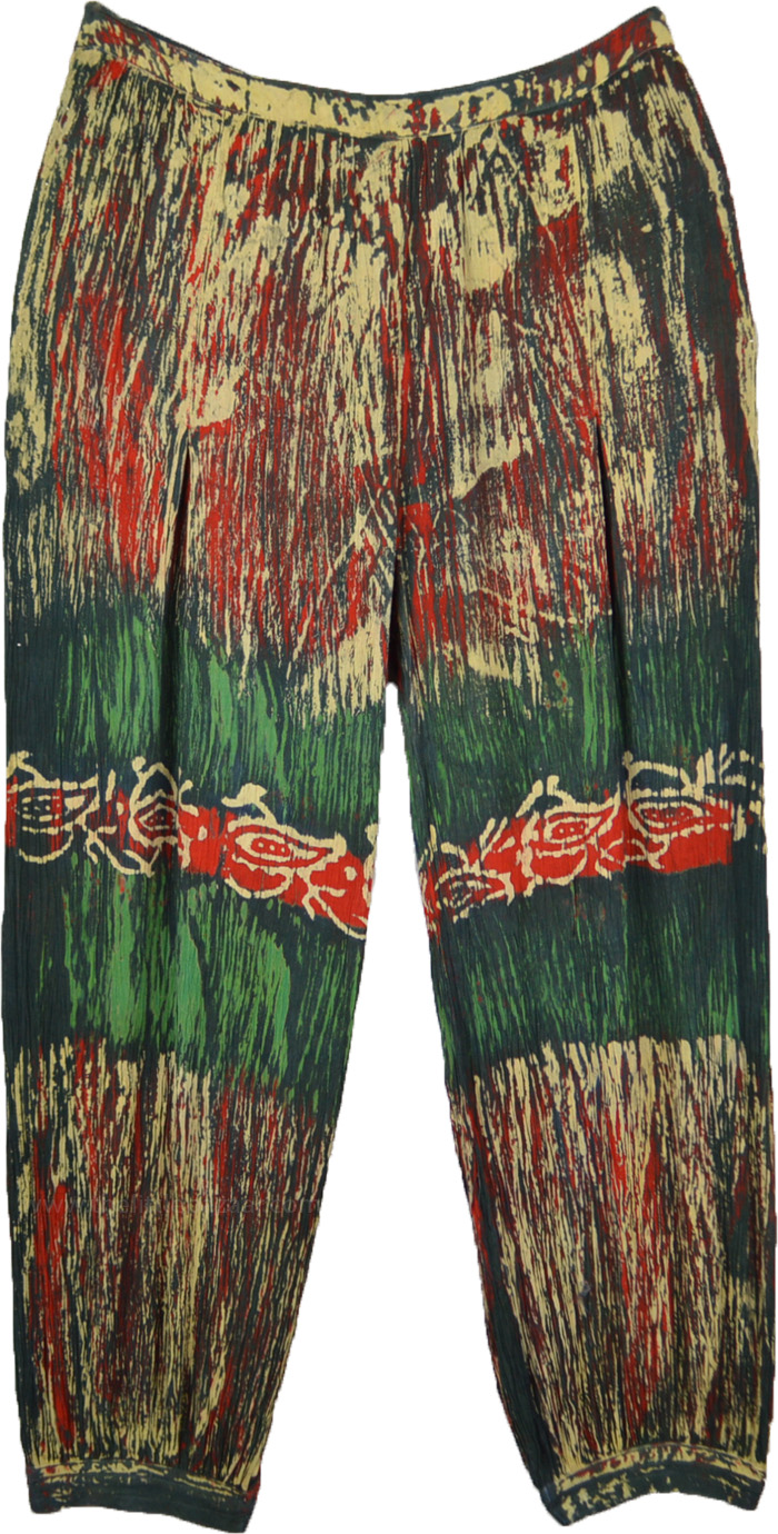 Jungle Hippie Rayon Harem Pants Medium Large