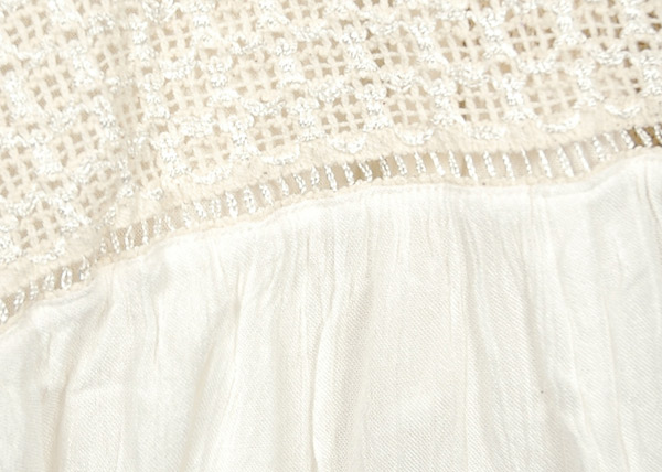 Snow Princess Skirt in Pure White with Chic Lace Tier