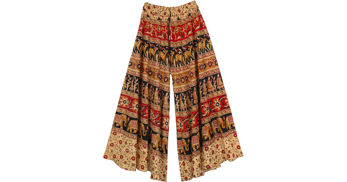 floral flare pants