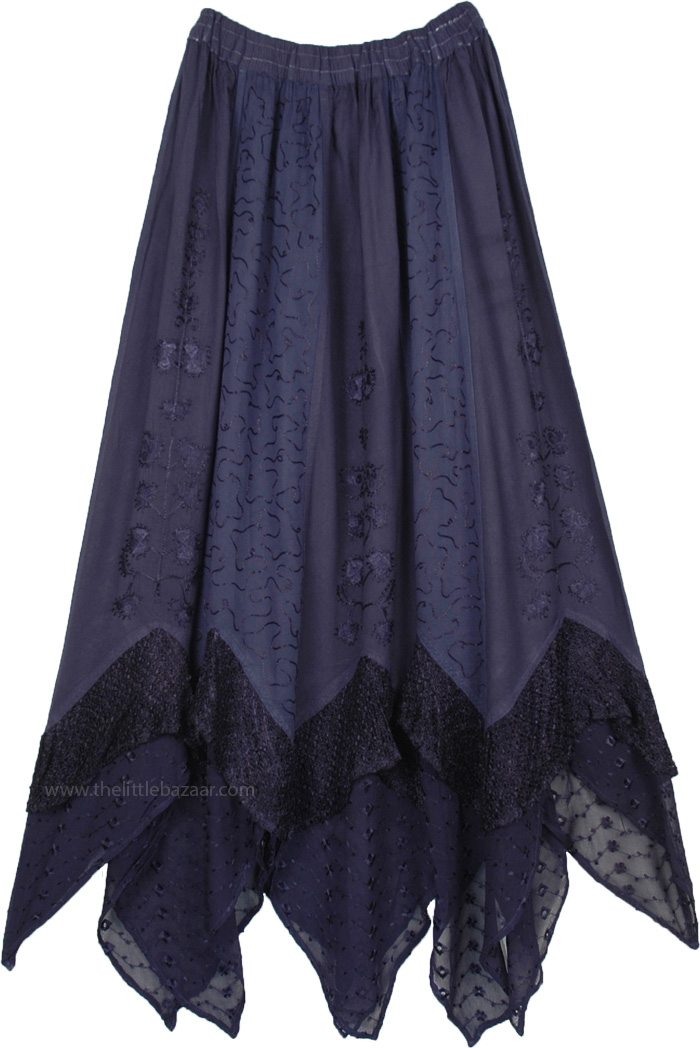 Navy gypsy skirt outlet