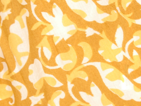 Floral Spring Full Long Cotton Skirt For Summer Buttercup Yellow