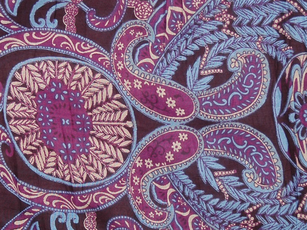 Indigo Blue and Purple Printed Full Maxi Gypsy Skirt