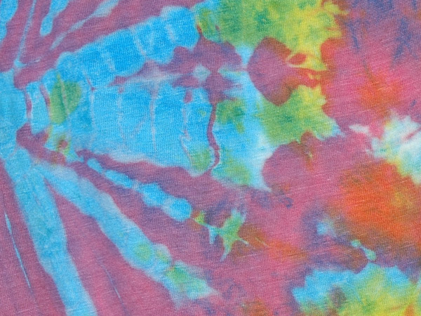 Petite Wrap Around Summer Cotton Skirt in Hippie Tie Dye