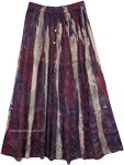 Crinkled Rayon Marble Tie Dye Summer Skirt [6232]