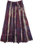 Marble Tie Dye Rayon Boho Street Wear Summer Long Skirt