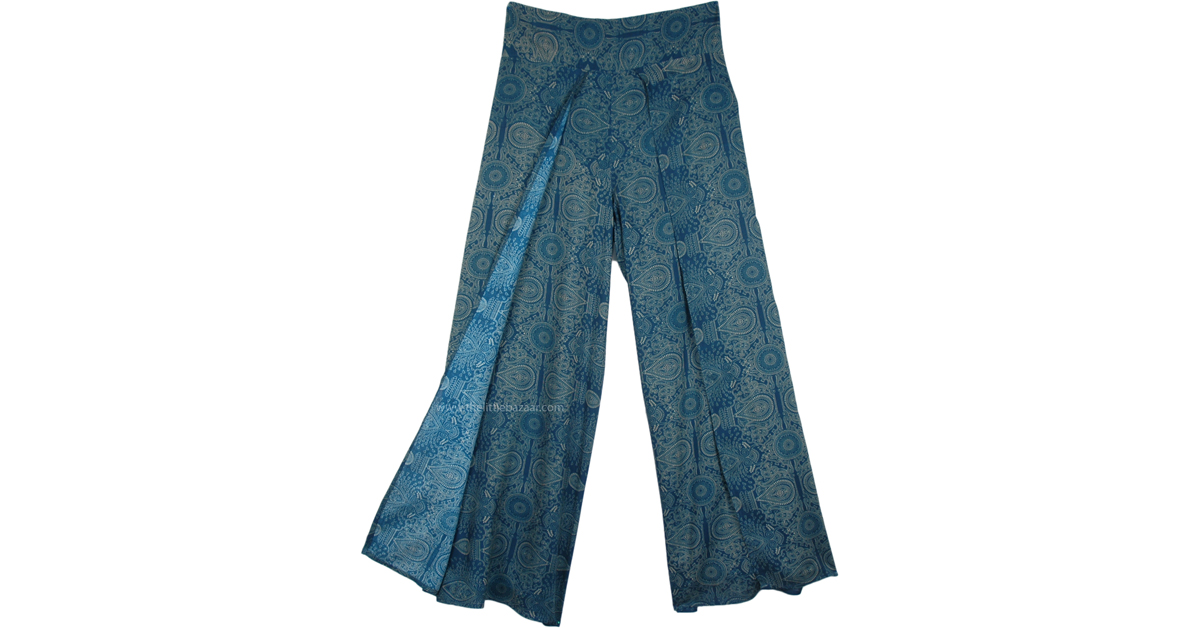 teal palazzo pants