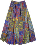 Elastic Waist Long Ankle Length Ethnic Full Skirt [6302]