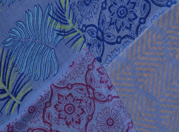Mali Sky Long Hippie Wrap Skirt with Patchwork