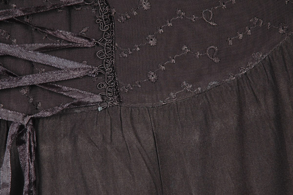 Coal Black Medieval Renaissance Western Chic Skirt