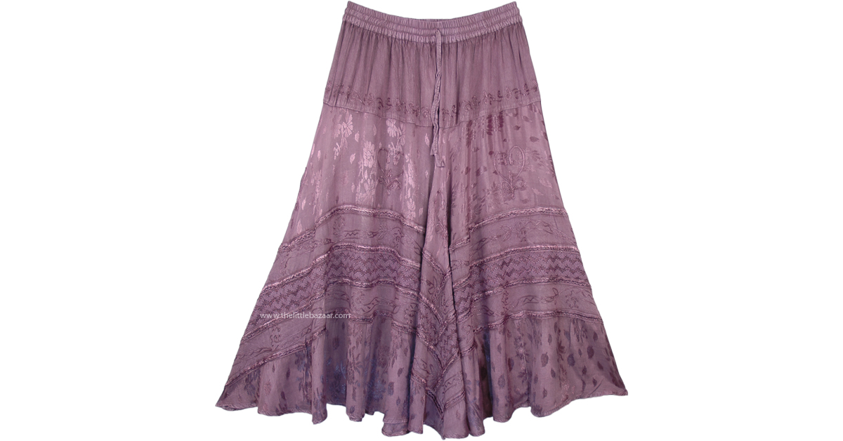floral cotton spandex pencil skirt