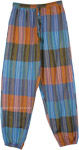 Tribal Harem Cotton Yoga Pants with Elastic Bottom