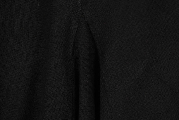 Plus Size Black Handkerchief Hem Cotton Solid Patchwork Skirt