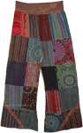 Yoga Pants Cotton Patchwork Flexible Length and Waist [6508]
