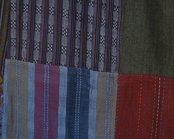 Mystic Muse Patchwork Cotton Yoga Waist Pants