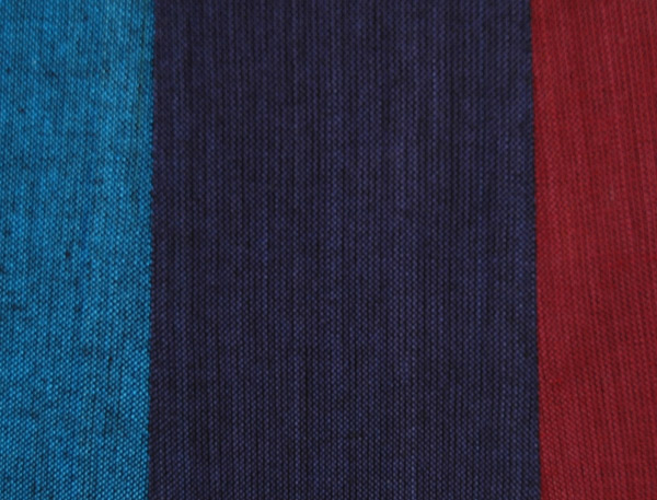 Deep Multicolored Vertical Panel Wrap Around Skirt