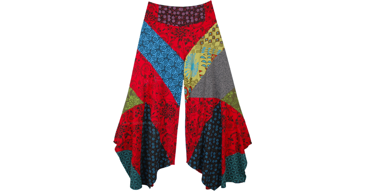 patchwork hippie pants