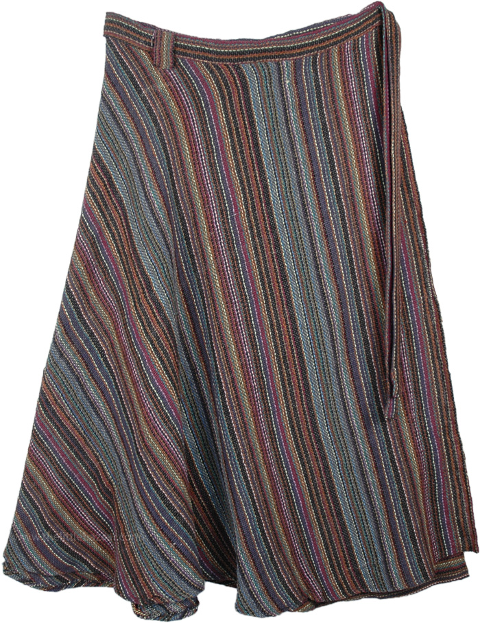 Rusted Gray Wrap Around Throw Long Plus Skirt