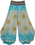 High Waisted Boho Split Pants in Rayon  [6654]