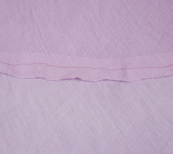 Lilac Summer Cotton Flared Skirt with Gathered Tiers