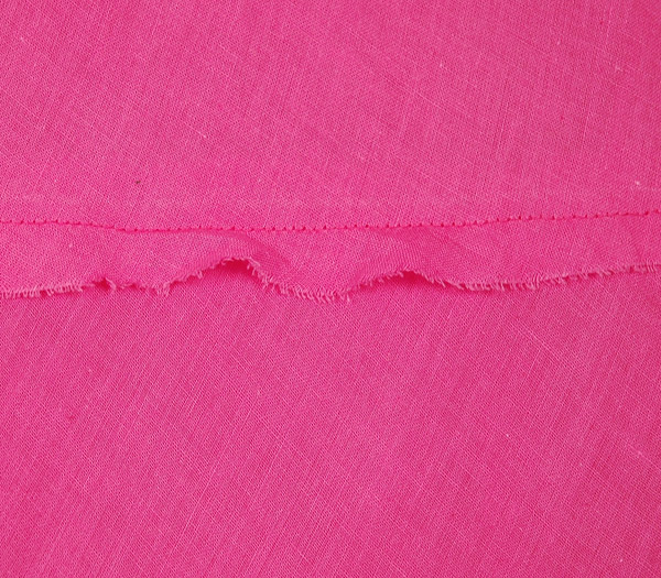 Hot Pink Summer Cotton Flared Skirt with Tiers