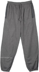 Cotton Beach Yoga Pants in Dove Gray with Pockets [6716]