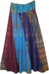 Tie Dye Patchwork Flowy Soft Fabric Long Skirt