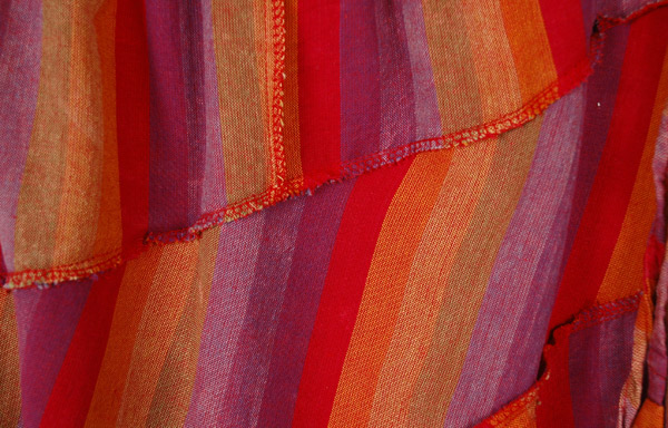 Rising Sun Asymmetrical Patchwork Pixie Skirt
