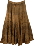Cowgirl Skirt in a Renaissance Look Long Ankle Length [6967]