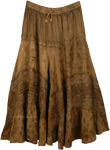 Natural Palette Tie Dye Long Wrap Around Skirt