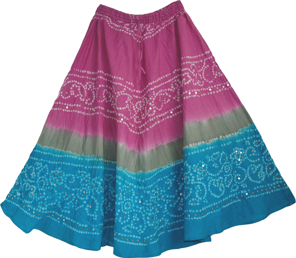 Cotton Skirt w/ Sequin Skirt