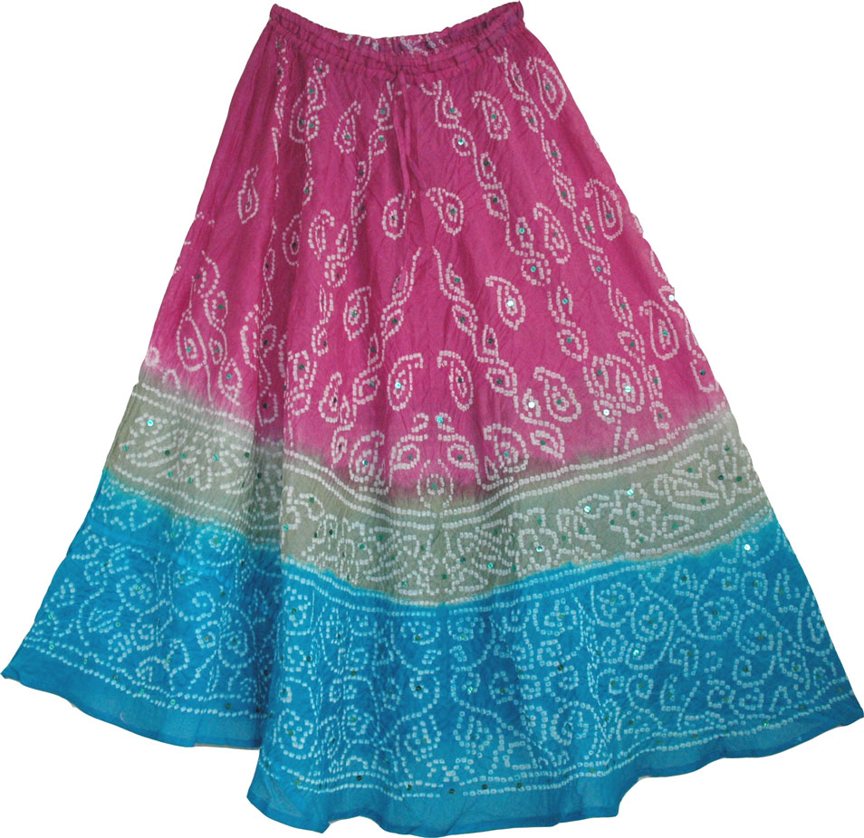 Tapestry Skirt w/ Sequin Skirt | Sequin-Skirts