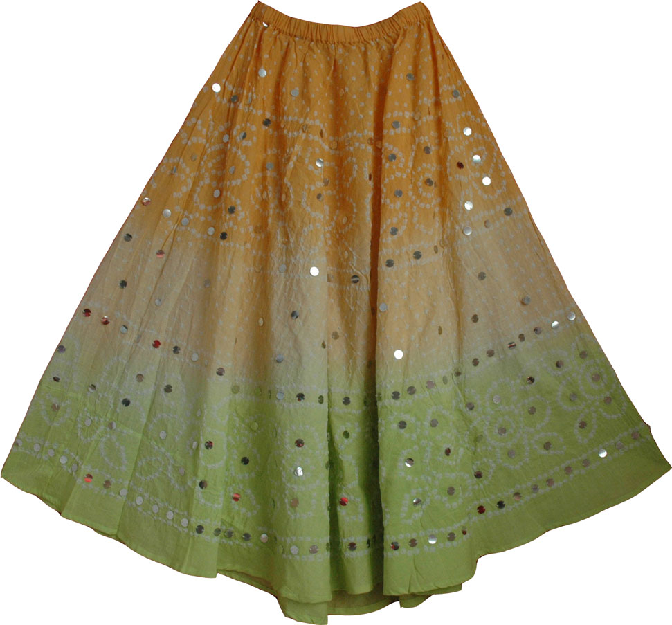 Ethnic Skirt Sequin Skirt
