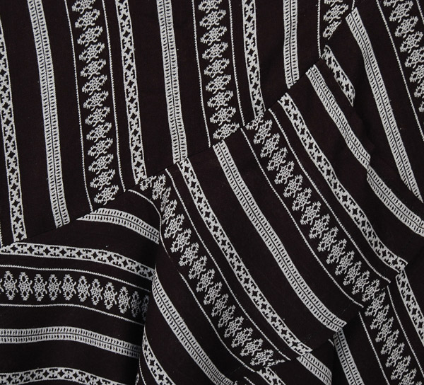 Black Printed Palazzo Pants with Ruffle Bottom | Black | Split-Skirts ...