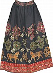 Hand Embroidered Womens Long Skirt
