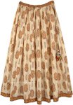 Circular Skirt with Matching Hemline Border [7210]