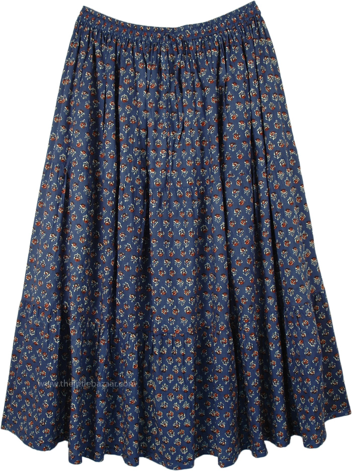 East Bay Plus Size Summer Printed Cotton Skirt