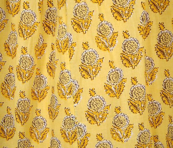 XXL Cali Sunshine Floral Yellow Summer Long Skirt