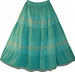Embroidered Puerto Rico Long Skirt