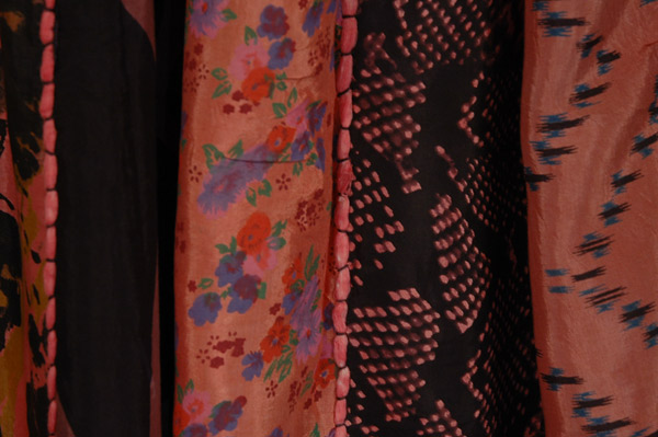 Coral Sunset Vertical Patch Long Skirt