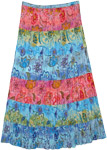 Timeless Colors Crinkle Summer Cotton Long Skirt XL