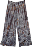 Smokey Woods Tie Dye Front Slit Rayon Tall XL Trousers