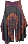 Thai Style Smooth Rayon Pants with Swirl Tie Dye [7378]