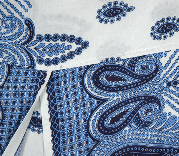 Snow Yeti Paisley Printed Boho Front Slit Rayon Pants