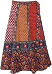 Indian Cotton Wrap Around Long Summer Skirt [7510]