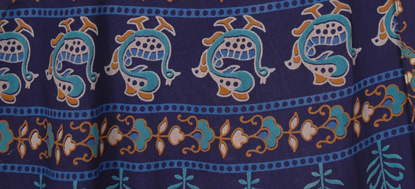 Ethnic Animal Motif Printed Wrap Skirt