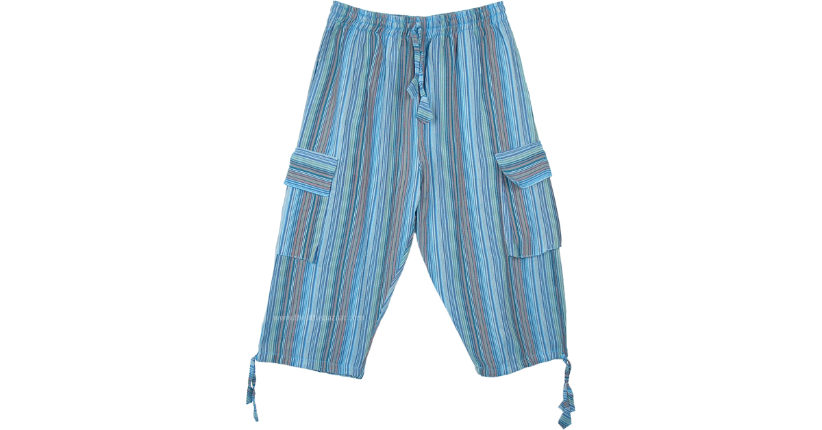blue cotton trousers ladies