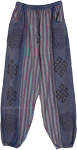 Blueberry Gypsy Cotton Harem Pants with Pockets